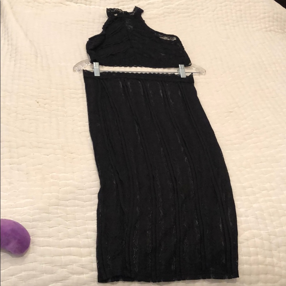 See through fashion nova two piece